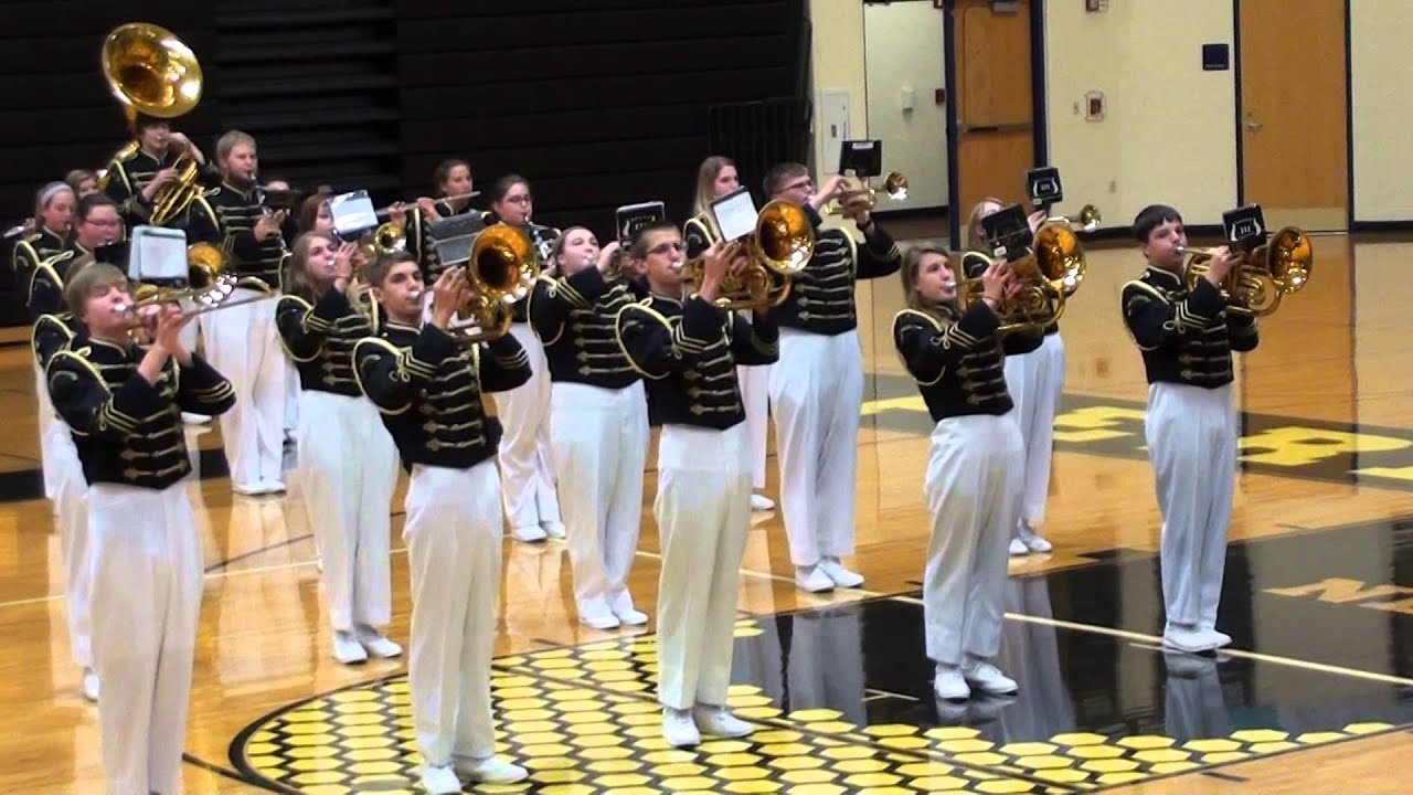 Perrysburg High School Band Performing Fight Song and National Anthem