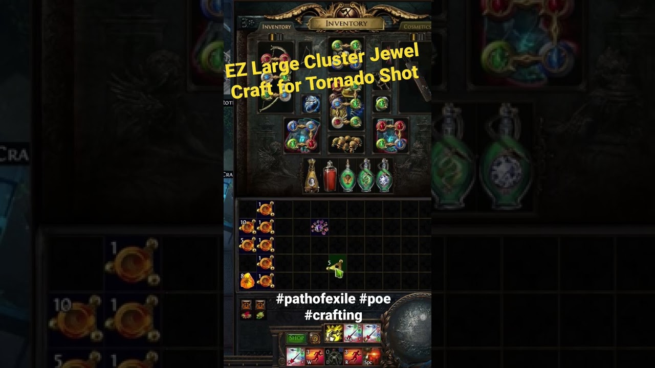 Path of Exile: How to craft a large cluster jewel for Tornado Shot 