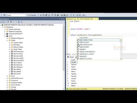 Reverse Function in sql Server Telugu | Reverse Function in sql Telugu ...