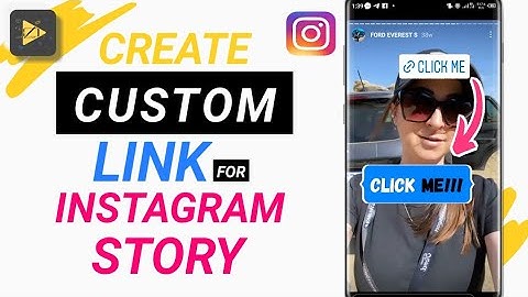 how to Create CUSTOM LINK Sticker for Instagram Stories