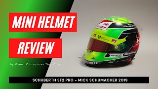 REVIEW Schuberth 1:2 SF2 Pro mini helmet Mick Schumacher F2 2019 half scale