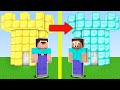 КРЕПОСТЬ НУБА ПРОТИВ КРЕПОСТЬ ПРО В МАЙНКРАФТ ! НУБИК И ТРОЛЛИНГ ЛОВУШКА В MINECRAFT Дак Плей