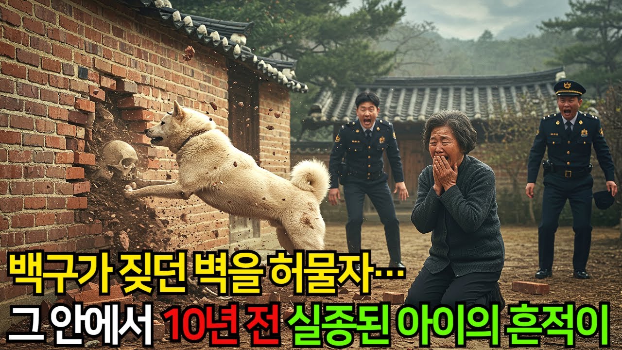 백구가 짖던 벽을 허물자… 그 안에서 10년 전 실종된 아이의 흔적이