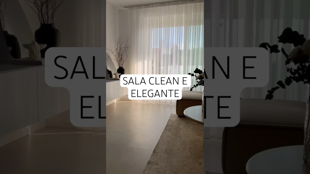 INSPIRAÇÃO SALA CLEAN E ELEGANTE 