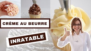 🧁 CRÈME AU BEURRE ULTRA FACILE SANS OEUFS 🧁 2 Ingrédients - Recette VANILLE et CHOCOLAT + Astuces