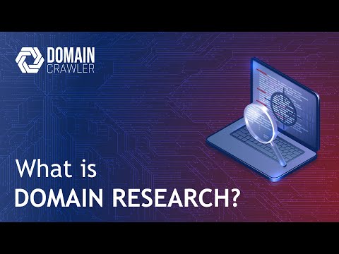 Introducing Domain Research - video from DomainCrawler