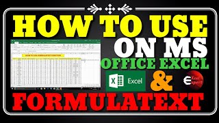 How to use FORMULATEXT on Ms Excel || FORMULATEXT ka istemal kaise kre #youtube #ExcelExpert screenshot 3