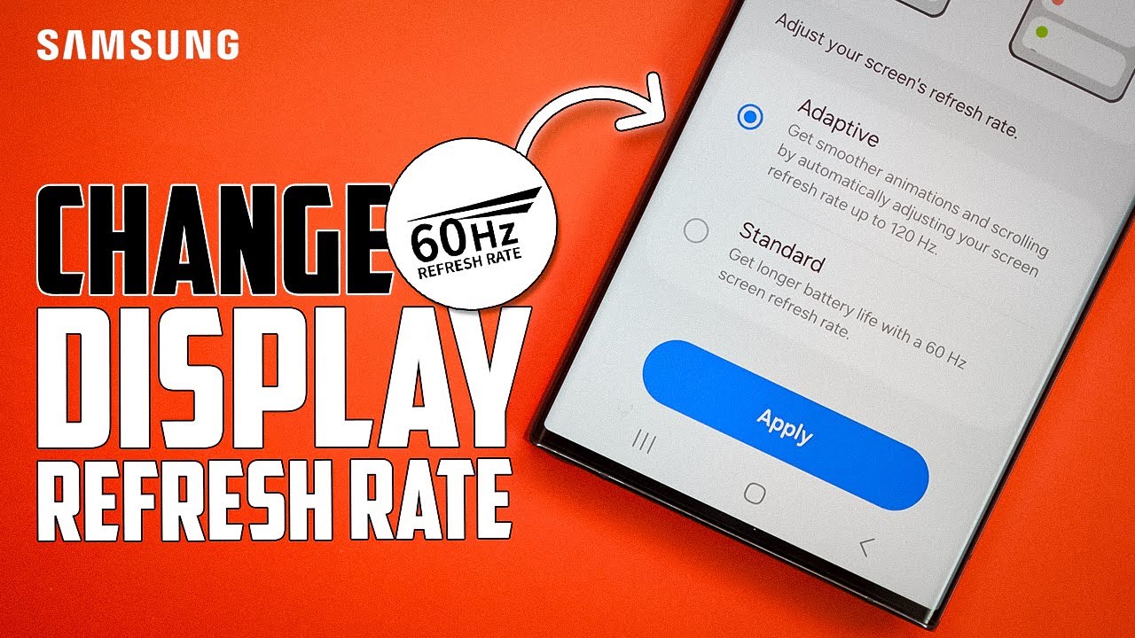 Как легко изменить частоту обновления экрана на телефонах Samsung Galaxy | Повысьте производитель...
