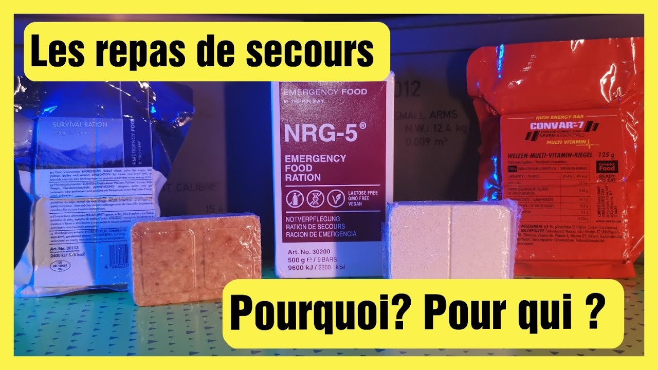 NRG-5 / CONVAR-7 Des Repas de secours et un peu de lecture (Randonnée,  préparez vos voyage) 