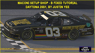 iRacing B Fixed Xfinity Daytona Guide to Qualifying and Race 25S1