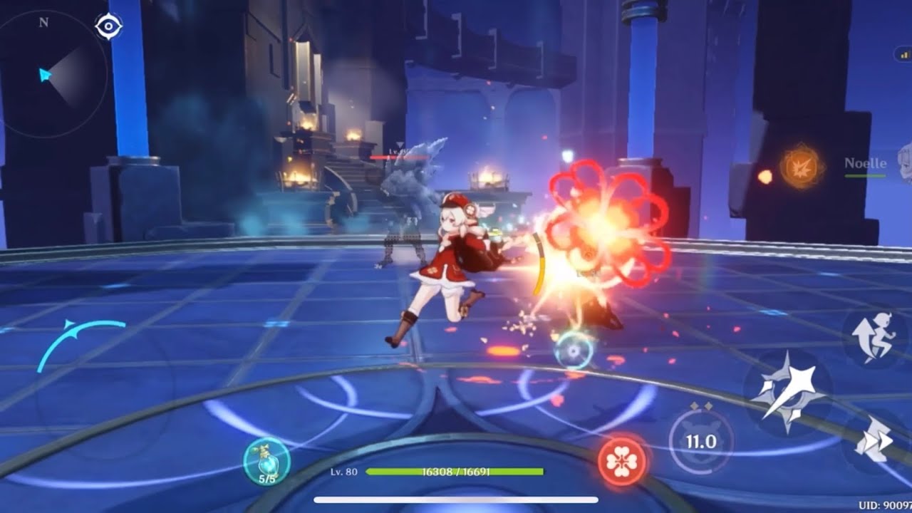 Klee Animation Canceling on Mobile! Infinite Stamina - Genshin Impact Mobile