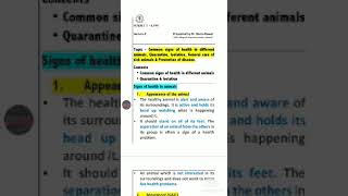 General health signs, quarantine & Isolation, LPM, Dr. Hema Rawat, SDS College of Animal Sci, Tohana