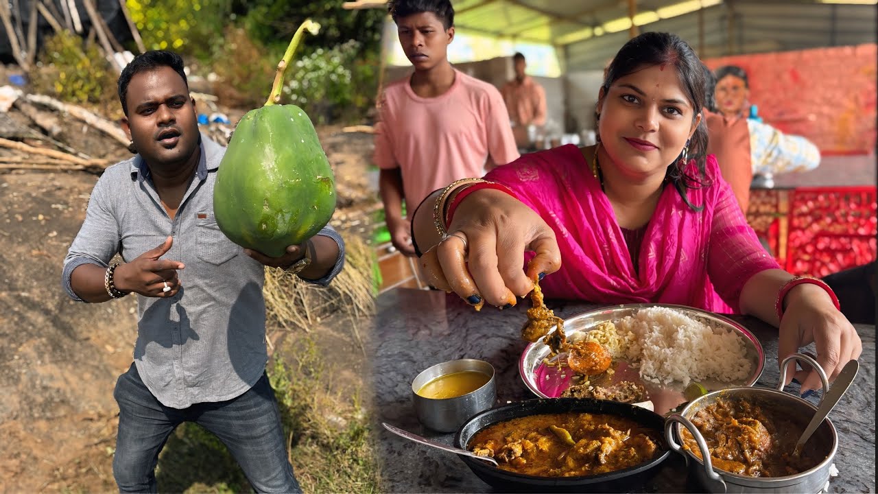 Famous Luhagudi Dhaba ରେ ଖାଇଲୁ ଦେଶୀ Chicken @basudevvlogs 