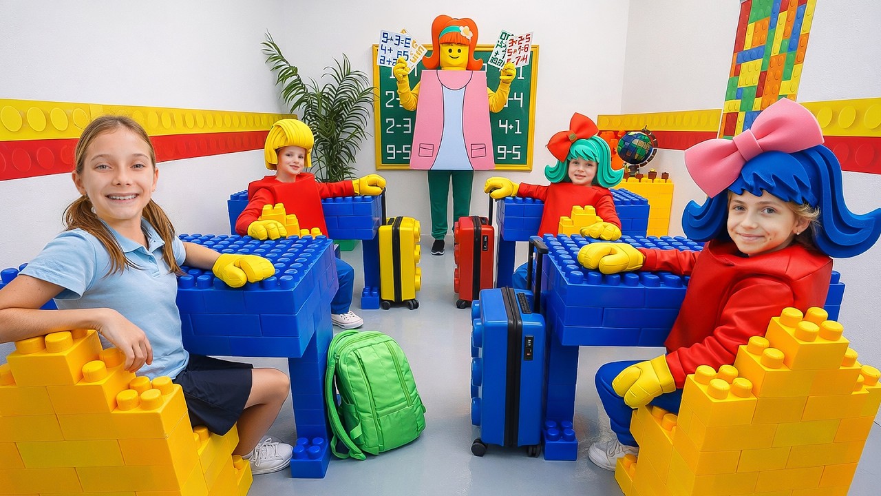 Djeca idu u čarobnu LEGO školu ✨ Zlatne školske avanture