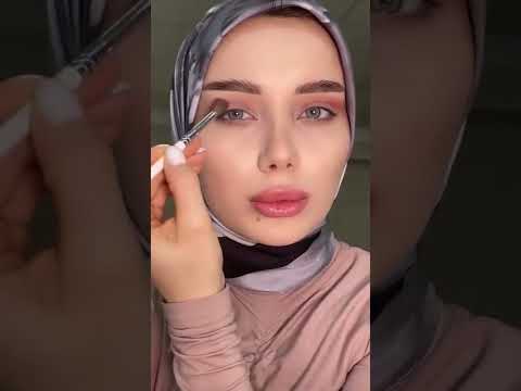 أجمل مكياج لبنت محجبة روعة لأول مرة تشوفها   