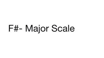 F#- Major scale and chords in key of F#-Major