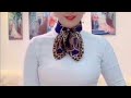 how to tie a scarf #scarf #silkscarf #scarves #scarfstyles #stylewalker