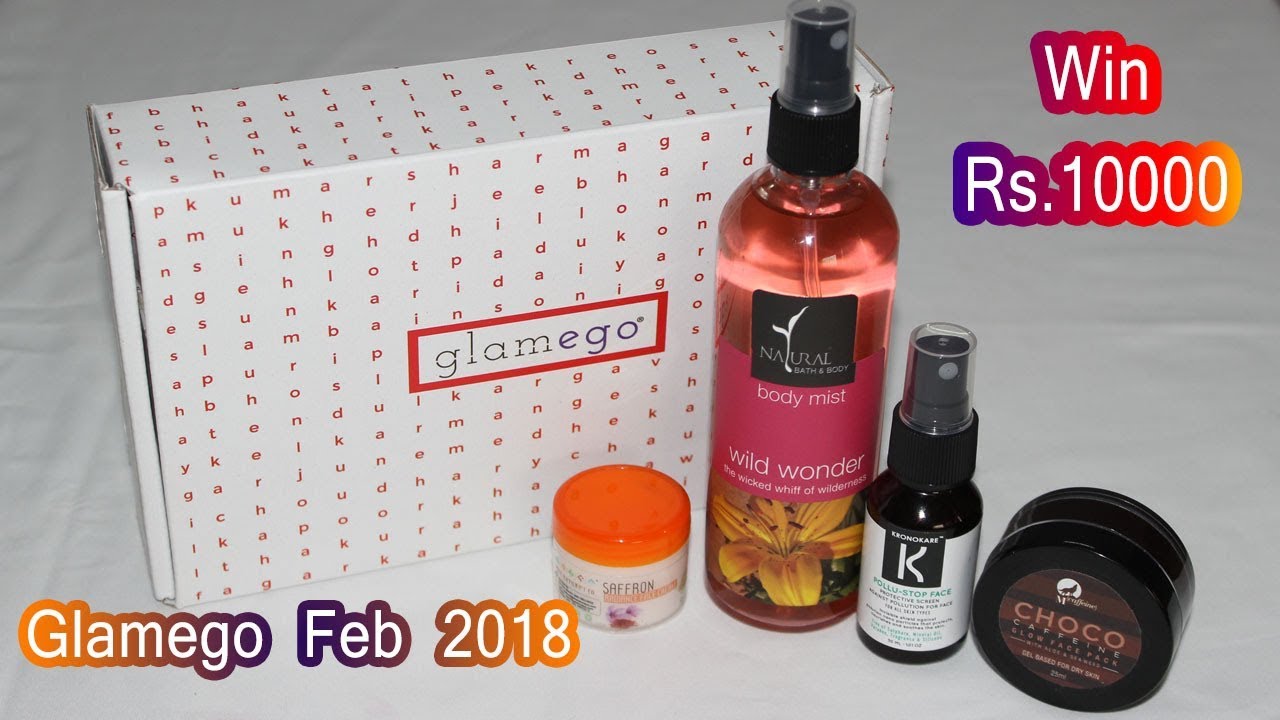 Glamego Subscription Box - February 2018 | Unboxing and Review | Free Rs.10000 Shoppers Stop Voucher