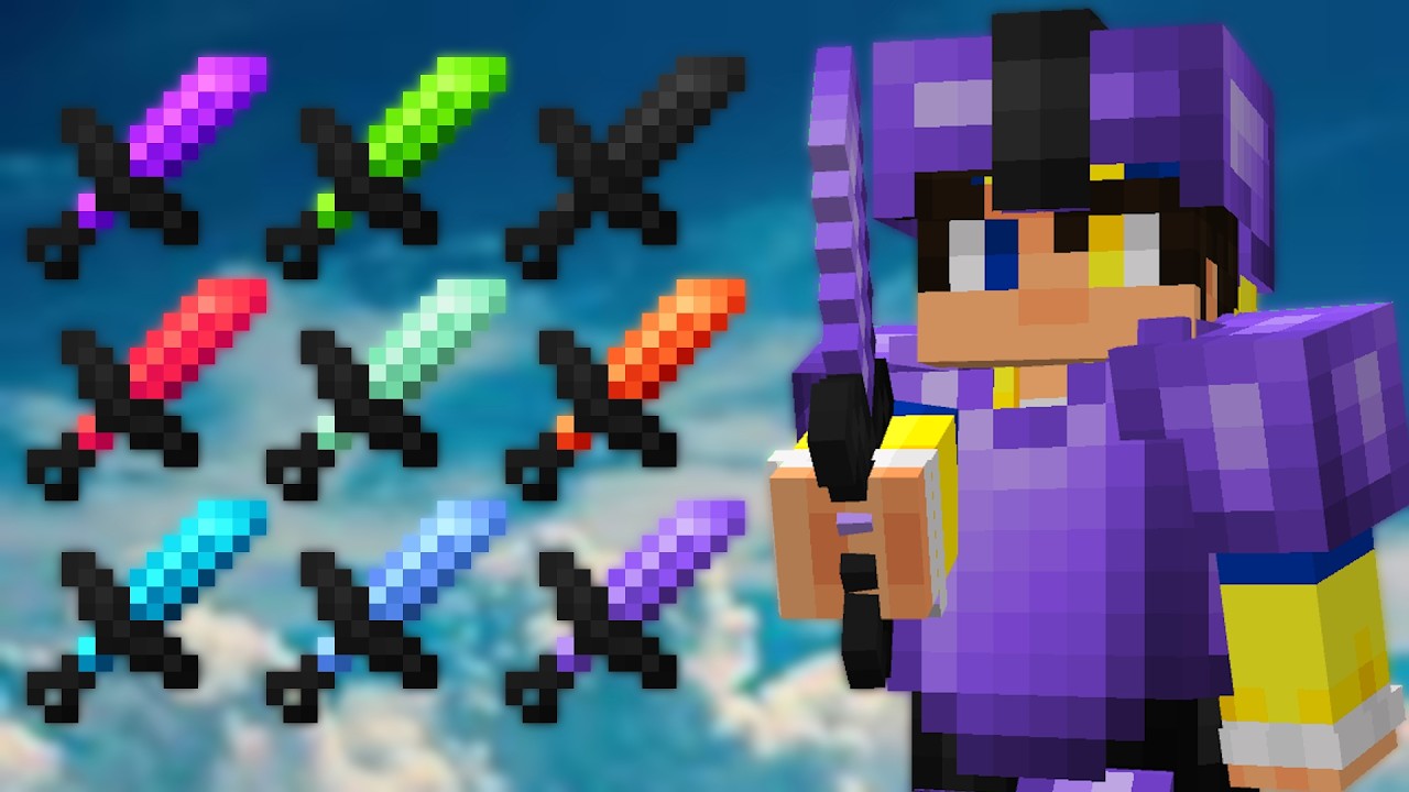 Amethyst [16x] ~ All 13 Recolors • By Looshy // MCPE PvP Texture Pack