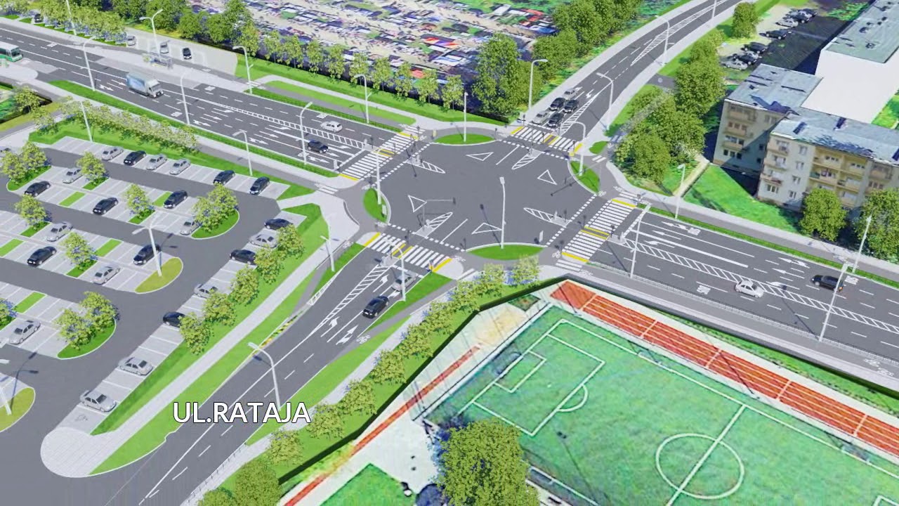 olsztyn animacja wizualizacja ulicy