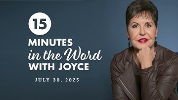 Doing Life with God - Pt 1 | 15 Minutes in the Word with Joyce Meyer