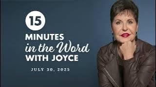 Doing Life with God - Pt 1 | 15 Minutes in the Word with Joyce Meyer