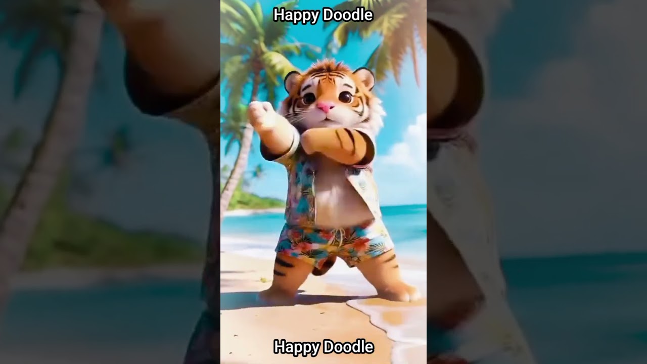 A brave tiger learning martial arts on an epic adventure 🐯