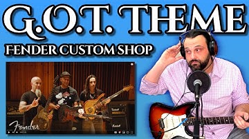 Guitarist REACTS to Fender Custom Shop Game of Thrones SIGIL Series