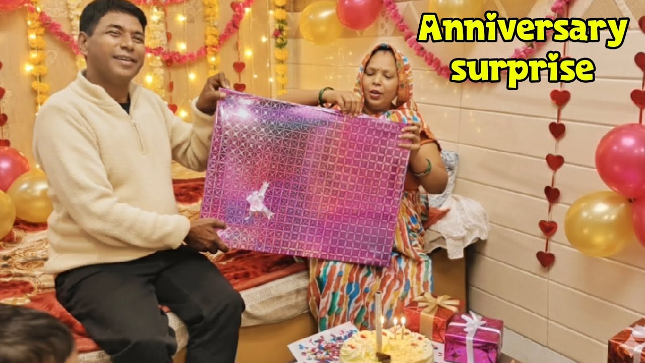 mummy papa ko diya 23 anniversary surprise #theriyaguptavlogs31 