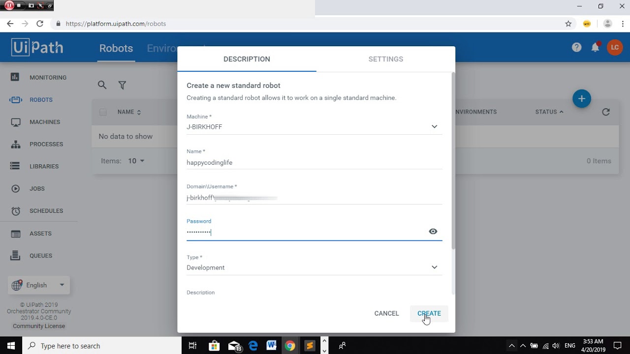 uipath connect studio to orchestrator