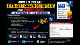 ما هي شهادة PFX وكيفية إنشاء ملف .pfx ذاتي التوقيع #PFX #ssl #Web #server screenshot 5