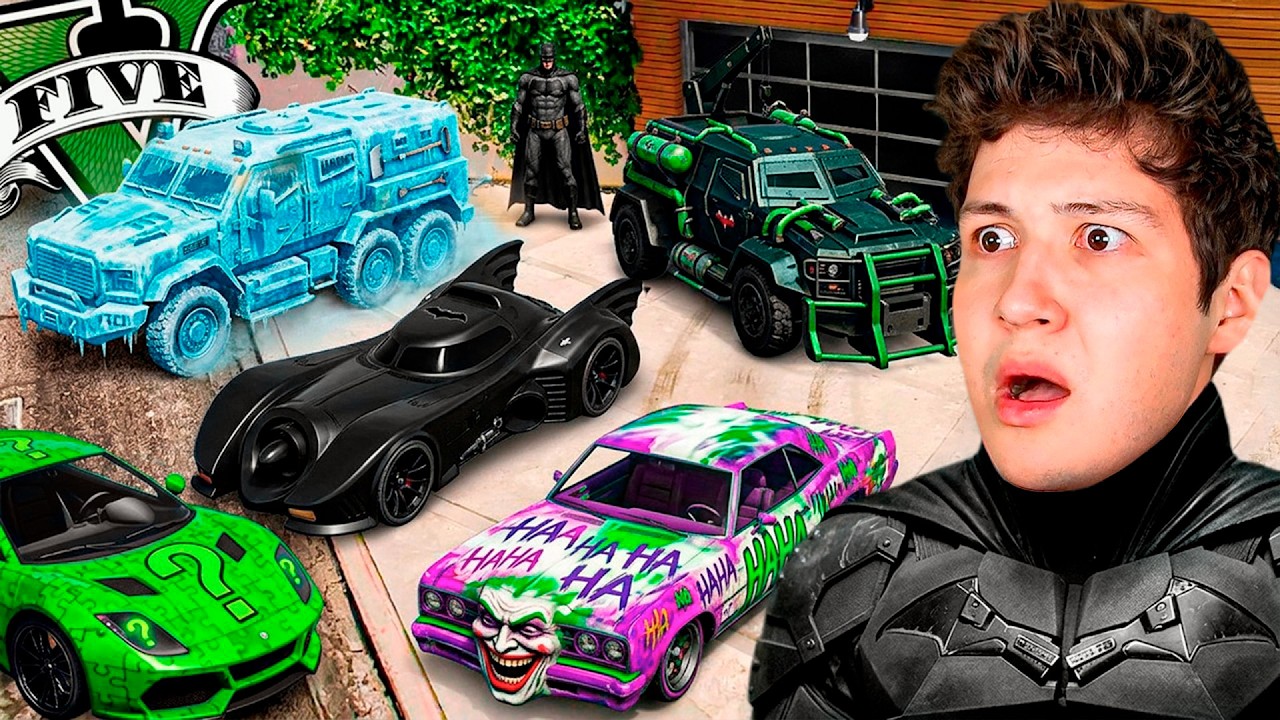 ROBANDO COCHES como BATMAN en GTA 5! 🚘🦇 (Mods)