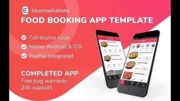 Food ordering app template, script & source code for sale