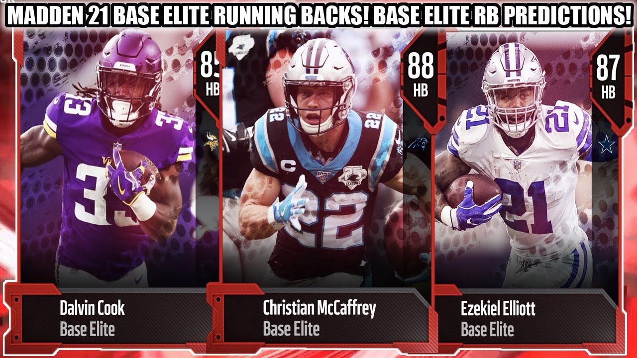 MADDEN 21 BASE ELITE RUNNING BACKS! BASE ELITE RB PREDICTIONS! | MADDEN 21 ULTIMATE TEAM