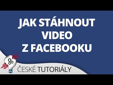 Jak stáhnout video z Facebooku