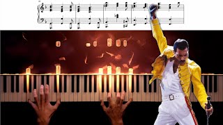 Queen − We Are the Champions − Piano Cover + Sheet Music