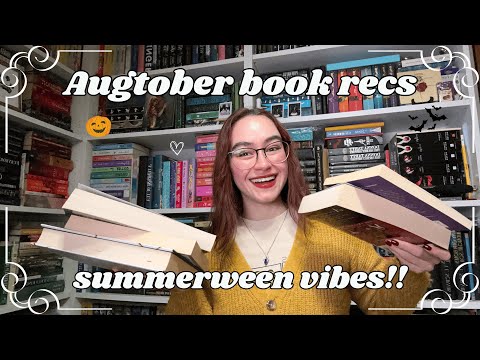 Summerween book recs!!🎃🍂 October during August reading list 😍