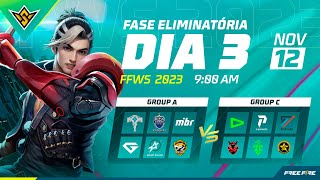 MUNDIAL DE FREE FIRE | FFWS | SEMANA 1 | AO VIVO - DIA 12/11