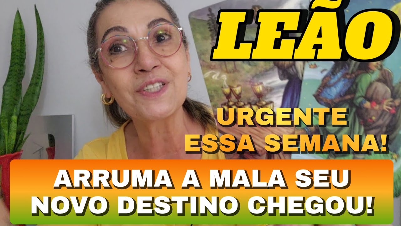 ♌️LEÃO É SEU DESTINO🙌 IDA SEM VOLTA!ARRUMA A MALA SEU NOVO DESTINO CHEGOU🦋🌞