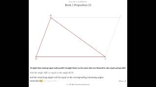Euclid's Elements Book 1 Proposition 33