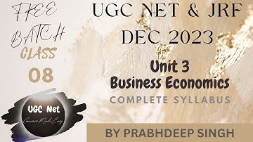 UGC NET -Utility Analysis, Indifference Curve Analysis