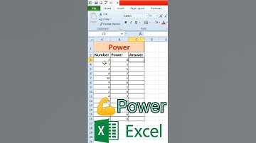Power Function | Power function in Excel Most useful Function in excel | Excel tutorial | function
