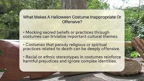 What Makes A Halloween Costume Inappropriate Or Offensive? - Exploring Ancient Myths