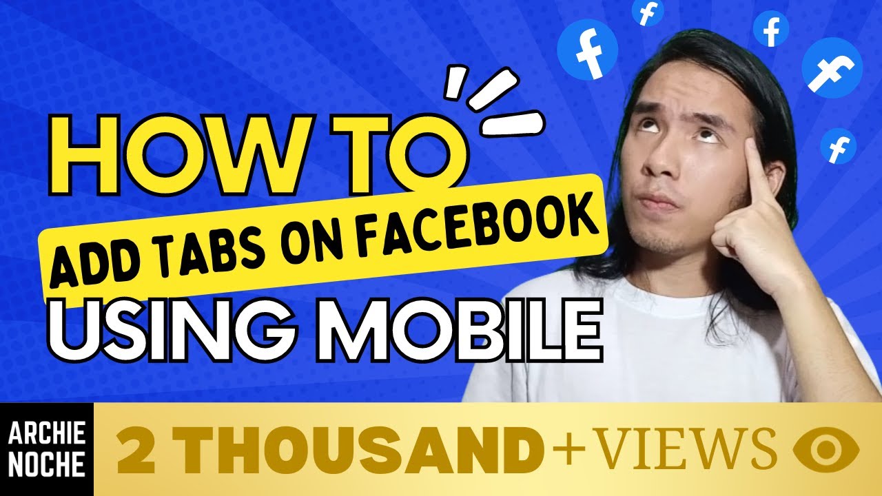 How to Add Tabs on Facebook Page Using Mobile Phone (FAST AND EASY