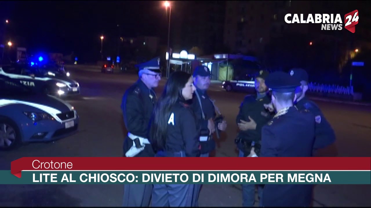CROTONE: LITE AL CHIOSCO, DIVIETO DI DIMORA PER SALVATORE MEGNA