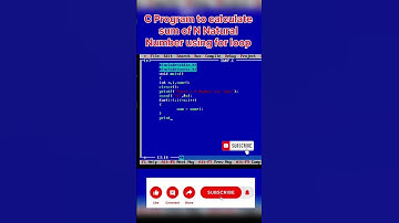 program to calculate sum of N Natural Number in C|#shorts #youtube #ytshorts #music #trending #reels