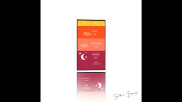 Weather app Motion Graphics Animation