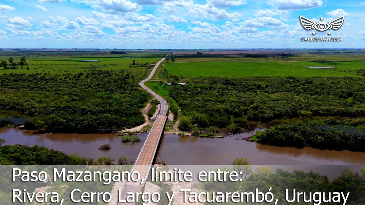 Paso Mazangano, límite entre Rivera, Cerro Largo y Tacuarembó, Uruguay ...