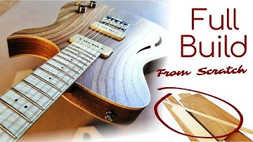 Full Build | Timeless Semi-Hollow Guitar with P90s & Intricate Natural Wood Details