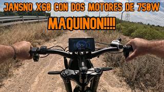 BICICLETA ELECTRICA JANSNO X60 CON DOS MOTORES , SALIMOS DE PRUEBAS /  GINESSOT